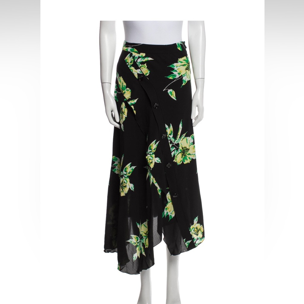 Proenza Schouler silk floral skirt